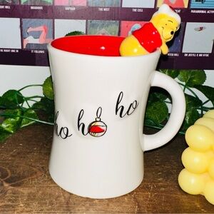 Disney Winnie the Pooh Christmas Ho Ho Ho Ceramic Holiday Coffee Mug Cup